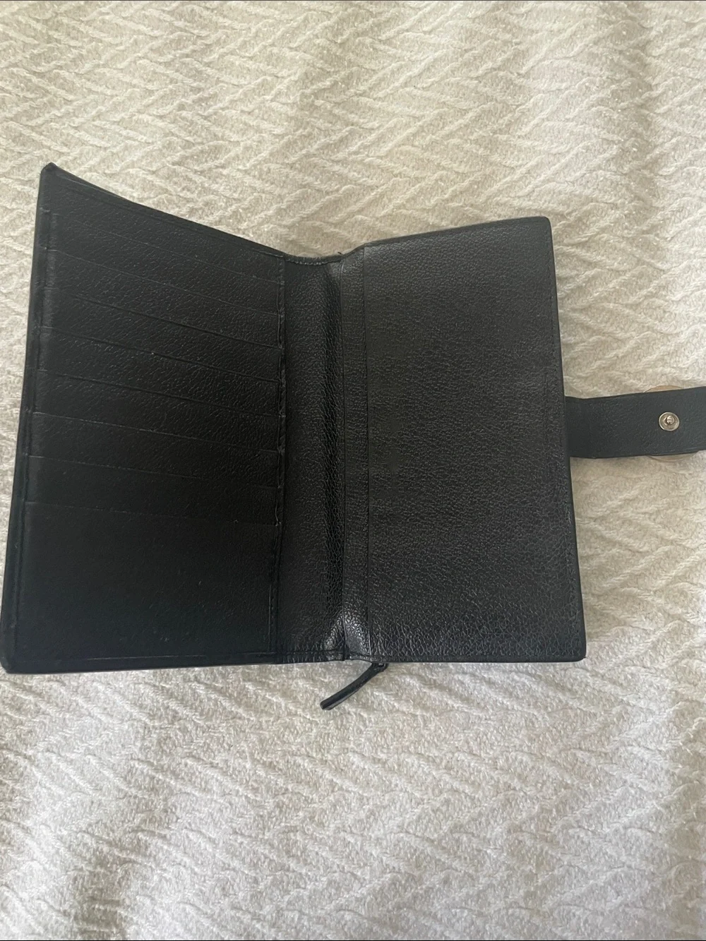 Vintage Bvlgari wallet black large